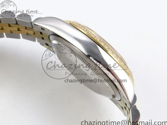 0223 Minimalist DateJust 36 SS 126283rbr VSF 1:1 Best Edition 904L Steel YG Textured Dial on Jubilee Bracelet VS 1378